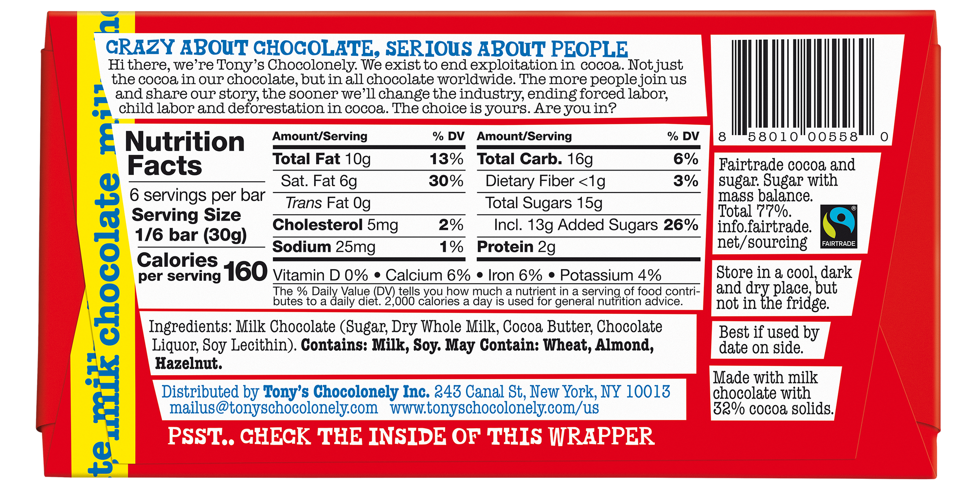 Milk Chocolate 32% Bar