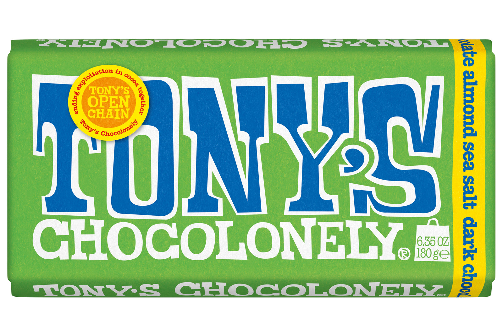 Dark Chocolate Almond Sea Salt 51% Bar