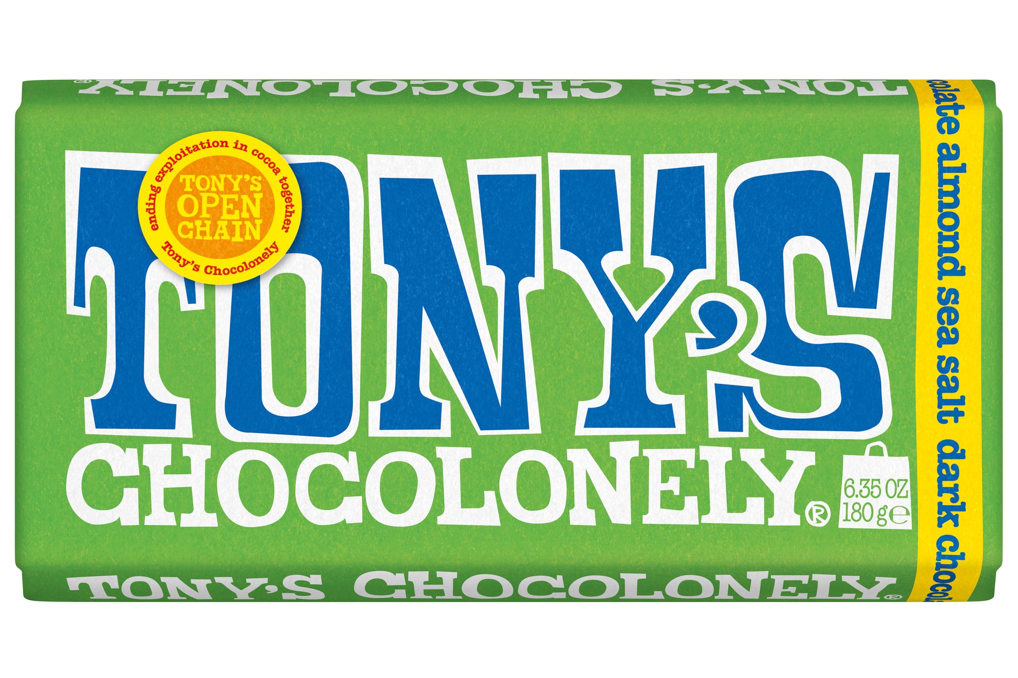 Dark Chocolate Almond Sea Salt 51% Bar