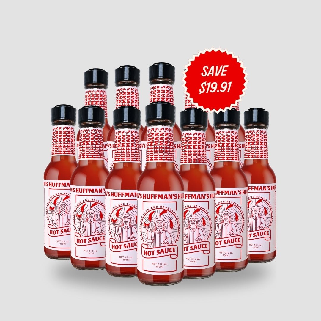 Huffman’s Hot Sauce, 12 x 150ml bottle case - Cook & Nelson