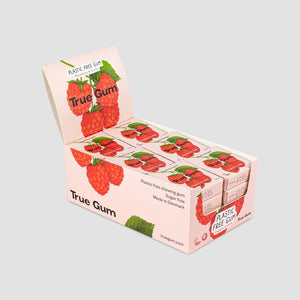 Raspberry & Vanilla Gum Box, 24 Packs - Cook & Nelson